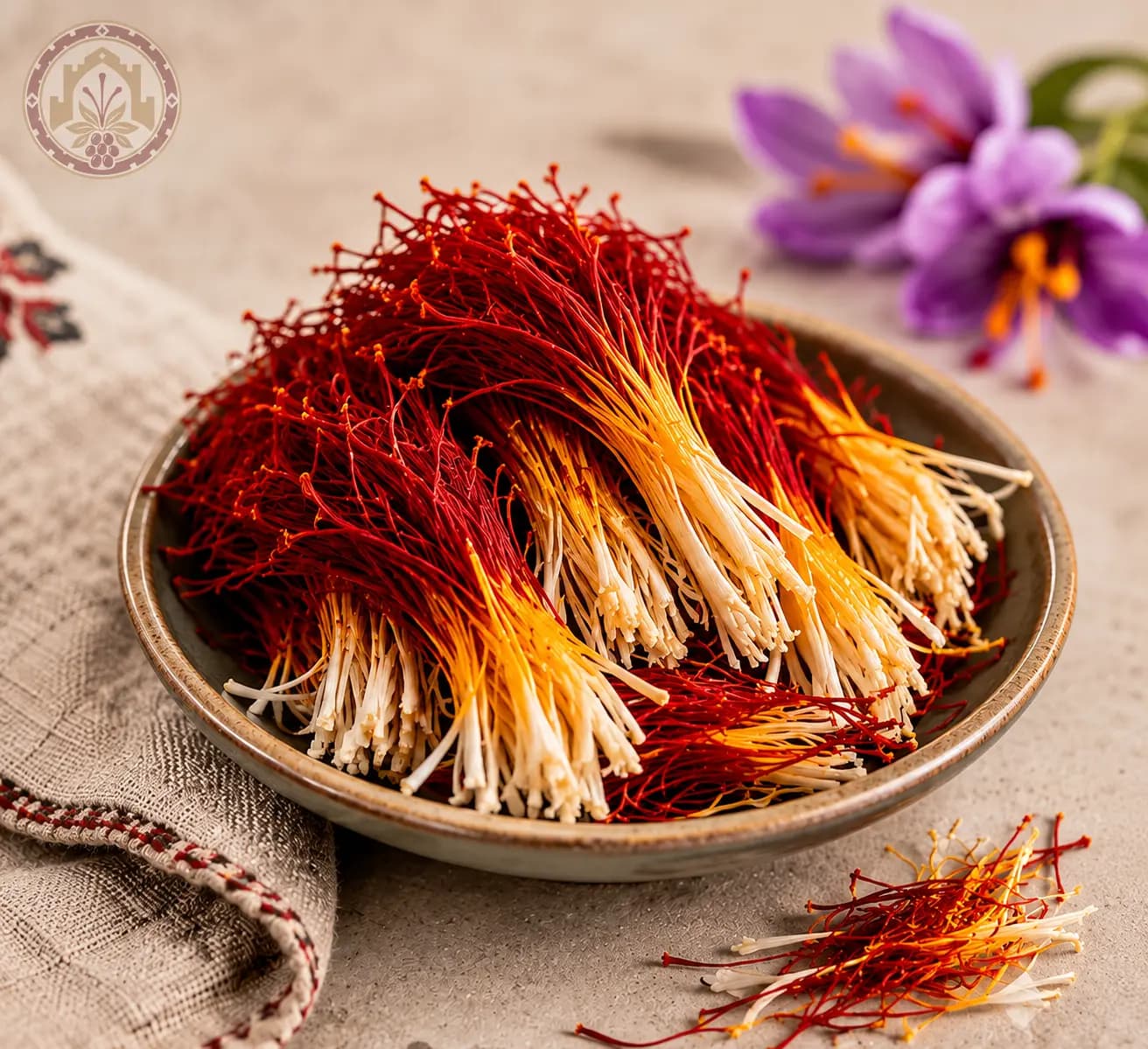 زعفران دسته (دخترپیچ) اصیل قائنات